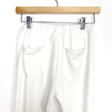 Amaryllis White Ribbed Drawstring Waist Joggers- Size XS (Inseam 32”)