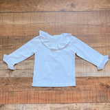 Cygnet Living White Ruffle Collar and Ruffle Cuff Top- Size 2T (see notes)