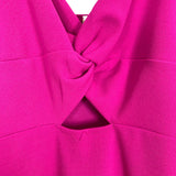 Hello Miss Hot Pink Front Twist Cutout Mini Dress- Size S (see notes)