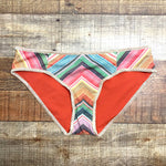 Becca Striped Metallic Bikini Bottom- Size S (sold out online, we have matching top)