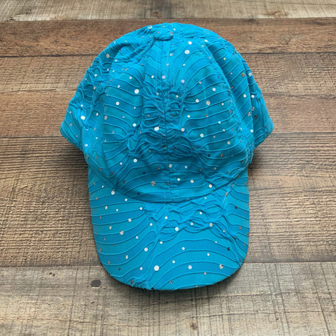 Something Special Turquoise Sequin Hat NWT