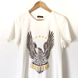 Zutter Eagle “Born Free” White T-shirt- Size S