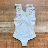 Minnow Lemon Print Ruffle One Piece- Size 2T (see notes, sold out online)