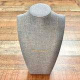 Gorjana Hammered Gold Bar Necklace