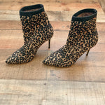 Something Navy Animal Print Booties- Size ~7.5 (See Notes)