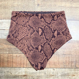 Mara Hoffman Brown Snakeskin Print Bikini Bottoms- Size S (sold out online, we have matching top)