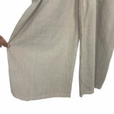 Free People Khaki Akoya Polish Front Pocket Wide Leg Pants NWT- Size XS (Inseam 26.5”)