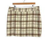 Amaryllis Cream/Brown Plaid She's the One Skirt- Size 1X (sold out online)