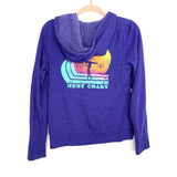 Mossimo Supply Co Purple West Coast Zip Up- Size M