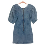 Idem Ditto Denim Puff Sleeve Dress- Size M (fits like a small)