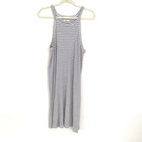 Madewell Blue & White Ribbed Racerback Dress- Size XL