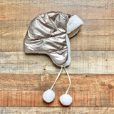Aerie Metallic Puffer Hat (sold out online, see notes)