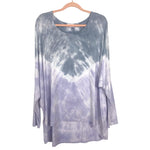 Pinky Lily Tie Dye Dolman Long Sleeve Oversized Top- Size S