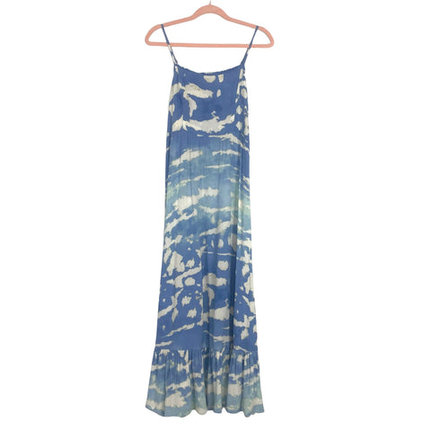 Knox Rose Blue and White Tie-Dye Dress- Size S