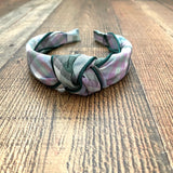 No Brand Plaid Topknot Headband