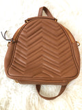 No Brand Brown Faux Leather Mini Backpack