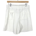 ELLANDEMM White Terry Cloth Shorts NWT- Size XL