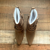 Raye Brown Side Buckle Booties- Size 7.5 (BRAND NEW)