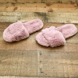 The Drop Zephyr Pink Marina Faux Fur Cottage Slipper- Size 12