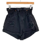 Signature 8 Black Distressed Jean Shorts- Size M