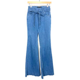 Jealous Tomato High Waisted Paperbag Waist Flare Jeans- Size S (Inseam 31”)