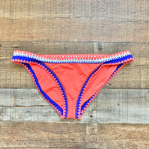 No Brand Orange/Blue/White Bikini Bottoms- Size 14 (fit like M/L, we have matching top)
