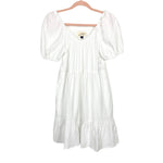 Universal Thread White Puff Sleeve Dress- Size XS