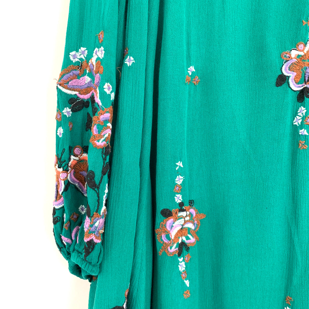Free People Embroidered Oxford Bubble Sleeve Dress- Size S (see notes) The Saved Collection Free People Embroidered Oxford Bubble Sleeve Dress- Size S (see notes) The Saved Collection