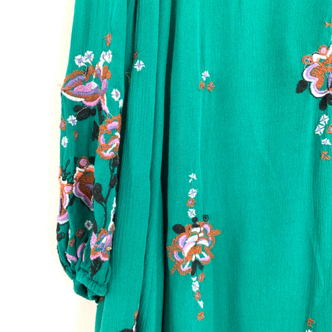 Free People Embroidered Oxford Bubble Sleeve Dress- Size S (see notes) The Saved Collection Free People Embroidered Oxford Bubble Sleeve Dress- Size S (see notes) The Saved Collection