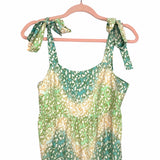 Shein Greens Animal Print Tie Strap Midi Dress- Size S