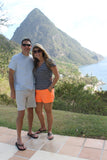 J. Crew Neon Orange Chino Shorts- Size 12