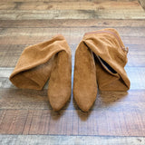 No Brand Caramel Suede Boots- Size 37/US 7 (Brand New)
