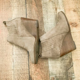 Jessica Simpson Tan Wedge Slip On Booties - Size 7.5