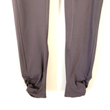 Lululemon Grey Crop Legging with Ruching- Size 4 (Inseam 24")