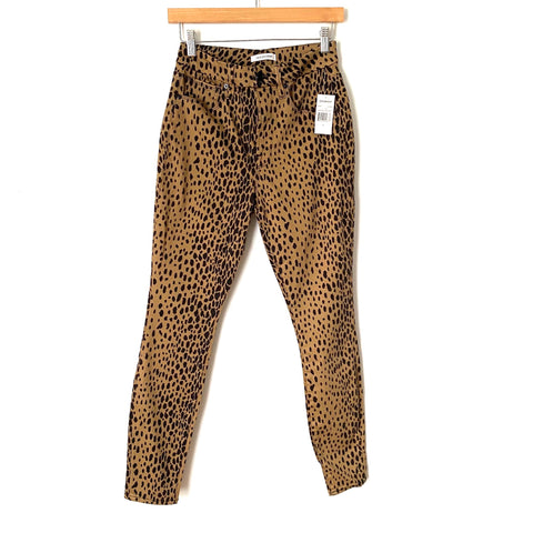 Good American Leopard Print Good Waist Skinny Jeans NWT- Size 6/28 (Inseam 27.5")
