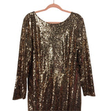 ELOQUII Gold Sequin Maxi Wrap Skirt Dress- Size 14 (Sold Out Online!)