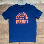 OshKosh Originals Navy Blue/Orange Still Living With My Parents Top- Size 24M