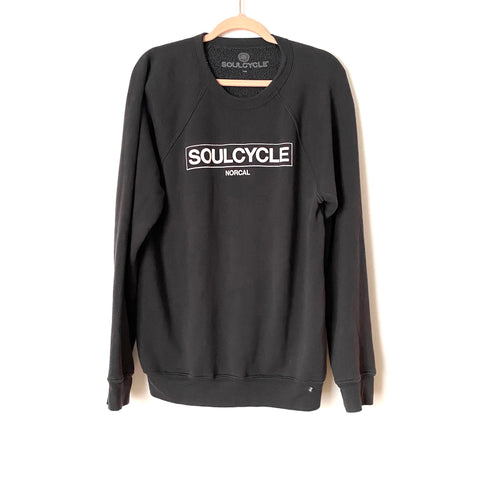 Soul Cycle Black Graphic Sweatshirt- Size L