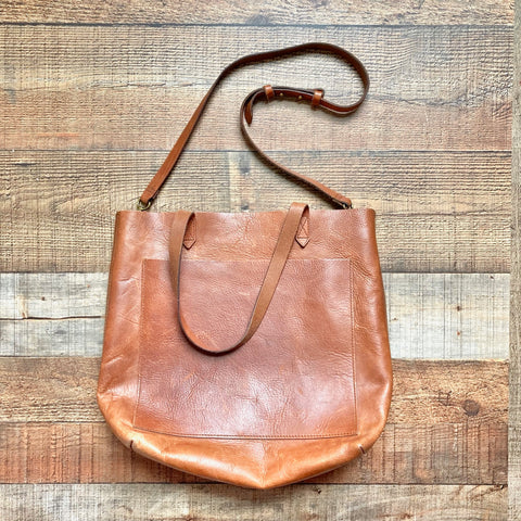 Madewell Brown Leather Handbag (see notes)