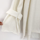 Loveriche Ivory Soft Sweater with Tie Sleeves- Size L