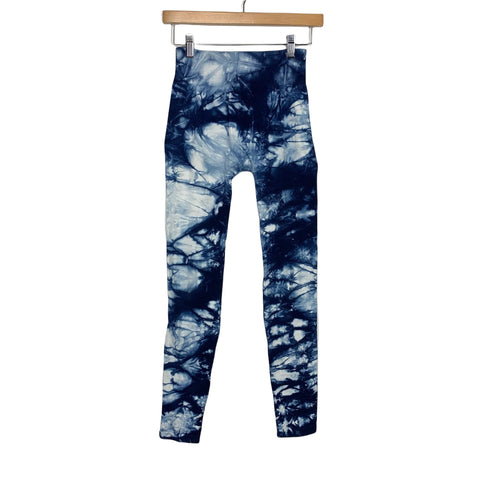 Sivana Control Fit High Waisted Blue Tie-Dye Leggings- One Size (Inseam 26”)