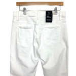 Sanctuary Modern Straight Crop White Raw Hem Jeans NWT- Size 30 (Inseam 25”)