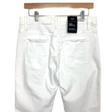 Sanctuary Modern Straight Crop White Raw Hem Jeans NWT- Size 30 (Inseam 25”)