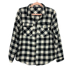 Hyfve Hyfve Hyfve Black/White Plaid Button Up Top- Size M