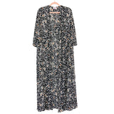 Buddy Love Black Printed Long Kimono- Size S/M