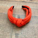 No Brand Red Top Knot Headband