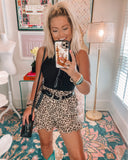 Nasty Gal Leopard High Waisted Ruffle Shorts- Size 6 (sold out online)