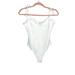 Superdown White Ruffle Bodysuit NWT- Size XS