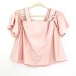 JOA Just One Answer Pink Off the Shoulder Blouse with Straps NWT- Size S