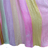 SUNDRESS Pastel Metallic Colorblock Belted Dress- Size M/L (see notes)